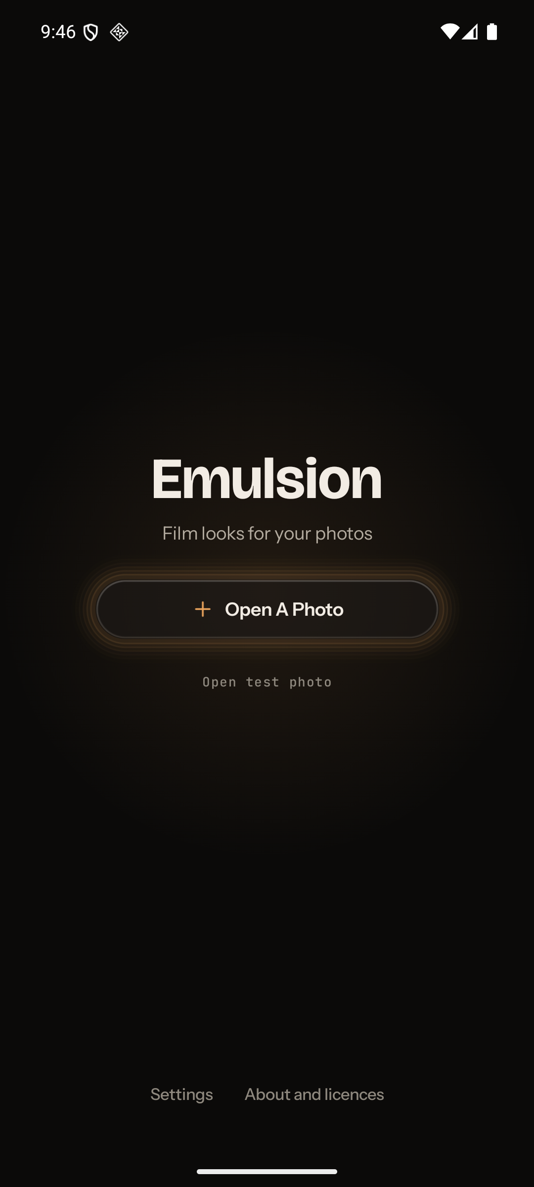 Emulsion project library with autosaved photos